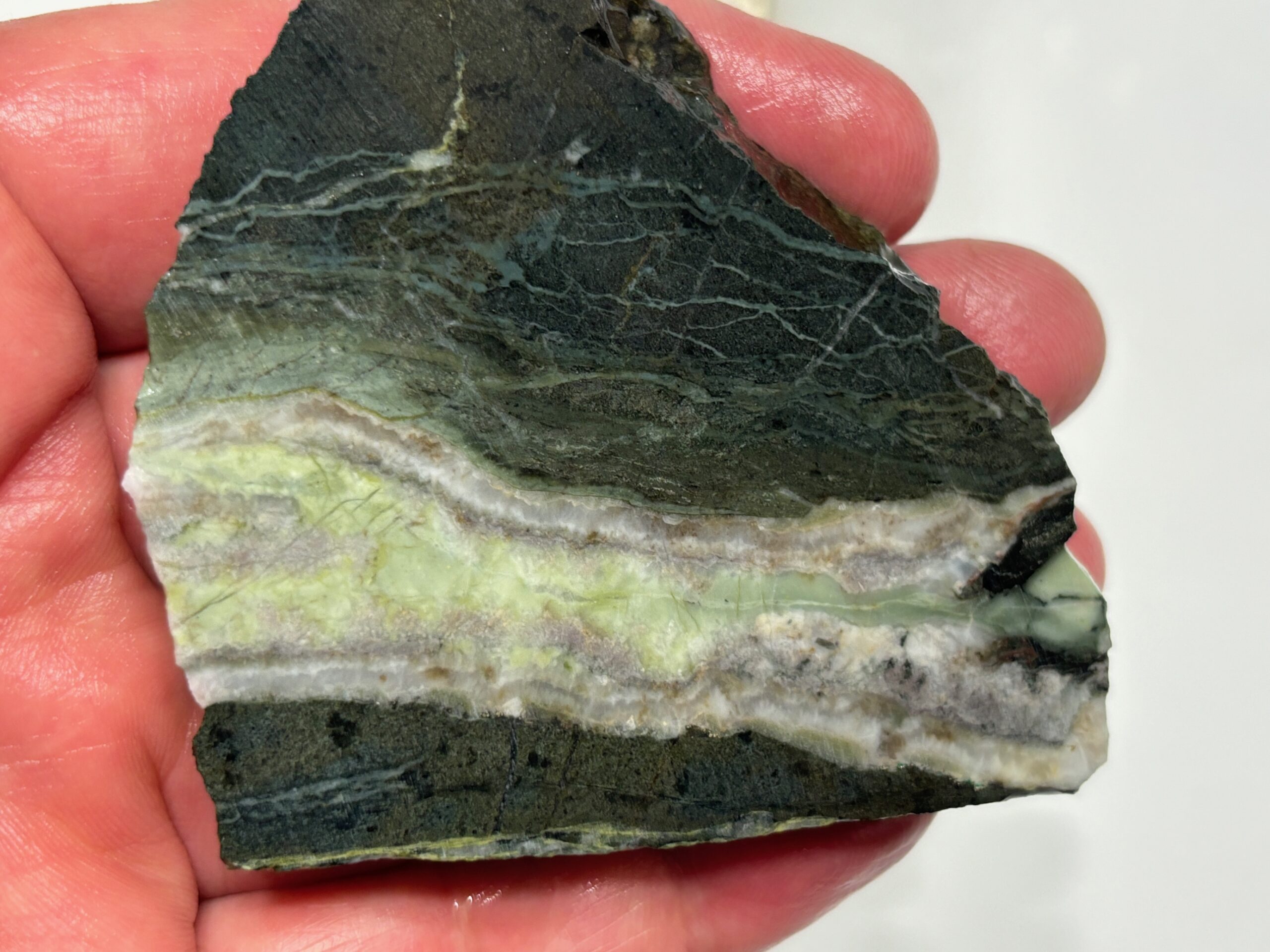 Parksville area vein material with Prehnite